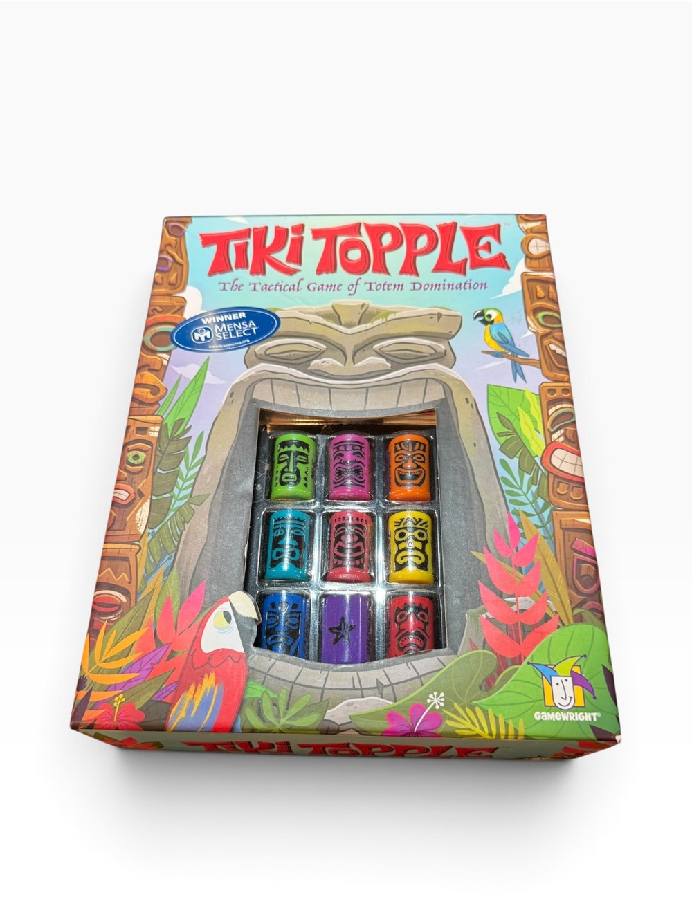 Tiki Topple Tactical Board Game Totem Domination MENSA SELECT Winner NEW